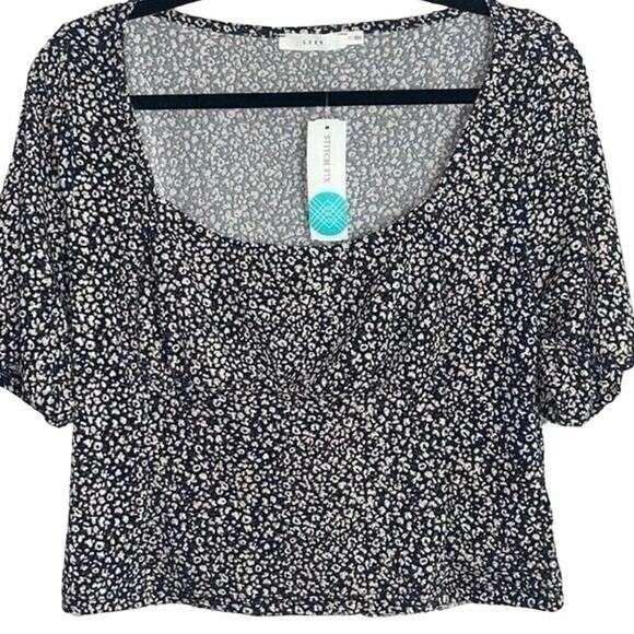 LUSH Floral Crop Top, Size XL - Picture 1 of 6